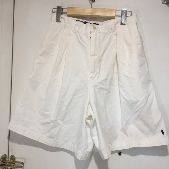 VINTAGE RALPH LAUREN HIGH WAIST TALL DENIM SHORTS SIZE 10 - Picture 2 of 7